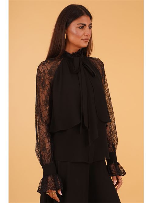 Camicoa con pizzo Love To Love by Gai Mattiolo | LT102NERO